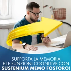 Sustenium Memo Fosforo Integratore Alimentare Con Fosfoserina, Glutammina, Vitamina B6 Ed Eleuterococco 10 Flaconcini