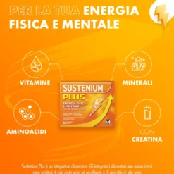 Sustenium Plus Integratore Energizzante Con Vitamine, Minerali E Aminoacidi 22 Bustine