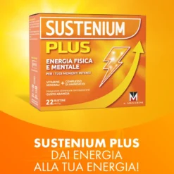 Sustenium Plus Integratore Energizzante Con Vitamine, Minerali E Aminoacidi 22 Bustine