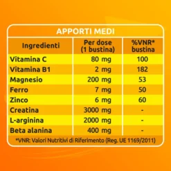 Sustenium Plus Integratore Energizzante Con Vitamine, Minerali E Aminoacidi 22 Bustine