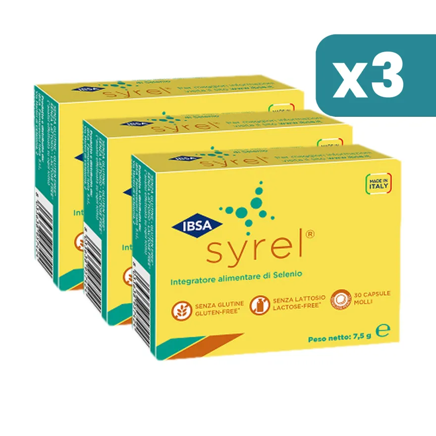 Syrel Integratore Funzionamento Tiroide 3 confezioni da 30 Capsule