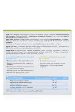Syrio Mg-k Acqua Di Cocco Integratore Alimentare Di Magnesio E Potassio 20 Bustine