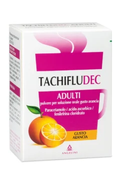 Tachifludec Adulti Trattamento Influenza E Raffreddore Gusto Arancia 10 Bustine