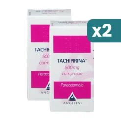 Tachipirina 500 Paracetamolo febbre e dolore bipacco 2x20 compresse