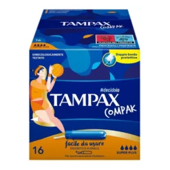Tampax Compak Super Plus Assorbenti Interni 16 Pezzi