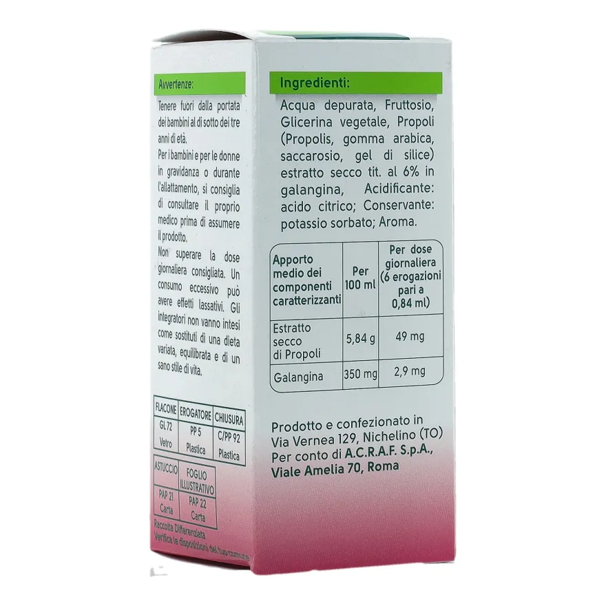Tantum Verde Natura Junior Spray Propoli Gusto Fragola 25ml