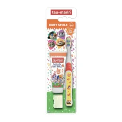 Tau-marin Set Baby Smile Special Edition 44 Gatti Spazzolino + Dentifricio Fragola 20ml