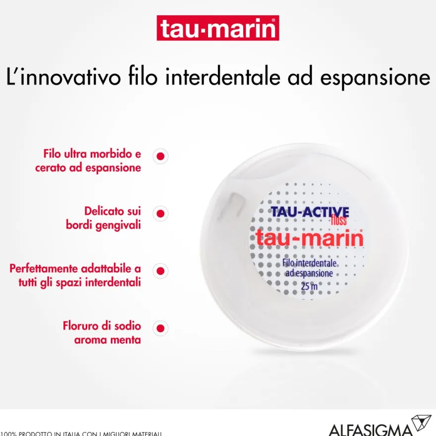 Tau-marin Tau Active Filo Interdentale Ad Espansione 25m