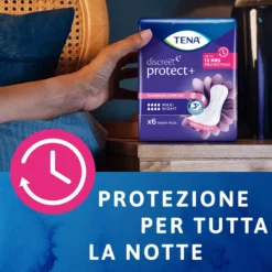 Tena Discreet Maxi Night Assorbenti Incontinenza Notturna Donna 12 Pezzi