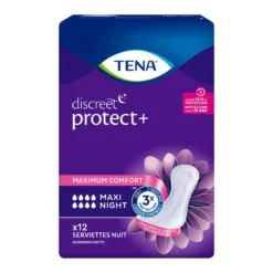 Tena Discreet Maxi Night Assorbenti Incontinenza Notturna Donna 12 Pezzi