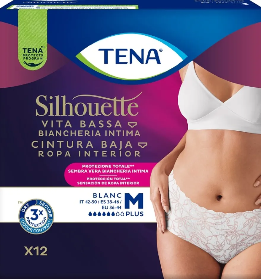 Tena Silhouette Plus White Mutandina Assorbente 12 Pezzi
