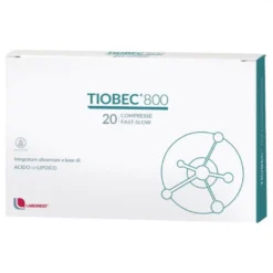 Tiobec 800 Integratore Acido A-lipoico 20 Compresse Fast Slow