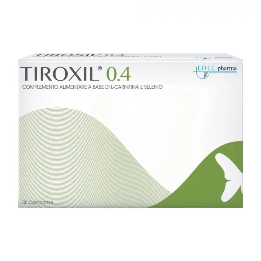Tiroxil 0,4 Integratore Funzione Tiroidea Con Selenio 30 Compresse