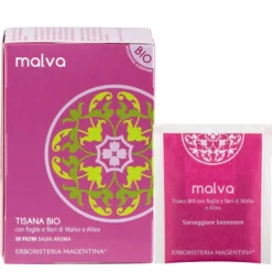 Tisana Malva Bio Per Intestino Con Azione Emolliente 20 Filtri