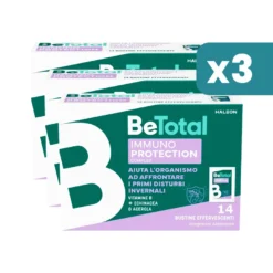 Tripacco 3x14 bustine BeTotal Immuno Protection integratore alimentare