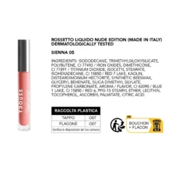 Trouss Milano Liquid Lipstick Rossetto Liquido 05 Sienna