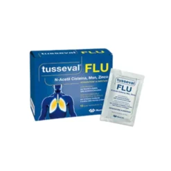 Tusseval Flu Integratore Prime Vie Respiratorie 12 Bustine Solubili