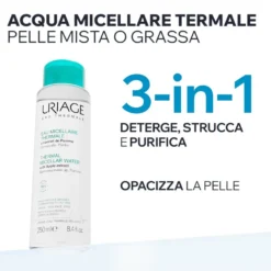 Uriage Acqua Micellare Termale Pelle Mista Grassa Acneica Viso Deterge Strucca E Purifica 250ml