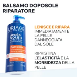 Uriage Bari&eacute;sun Balsamo Doposole Idratante Lenitivo Pelle Sensibile Viso Corpo Rinfreca 500ml