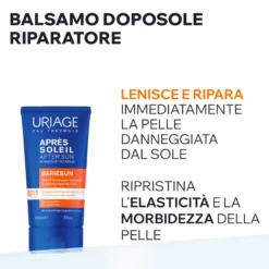 Uriage Bari&eacute;sun Balsamo Doposole Idratante Lenitivo Pelle Sensibile Viso Corpo Rinfresca 150ml