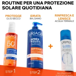 Uriage Bari&eacute;sun Olio Secco Illuminante Spf50+ Protezione Solare Viso Corpo Capelli 200ml