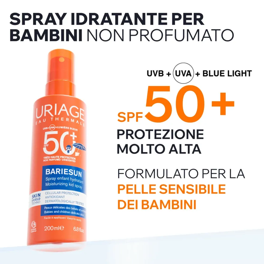 Uriage Bariesun Spray Bambini Protezione Solare Spf50+ 200ml