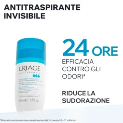 Uriage Deodorante Power3 Antitraspirante Roll On Anti Odore Sudorazione Intensa 3 confezioni da 50ml