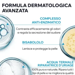 Uriage Deodorante Power3 Antitraspirante Roll On Anti Odore Sudorazione Intensa 3 confezioni da 50ml