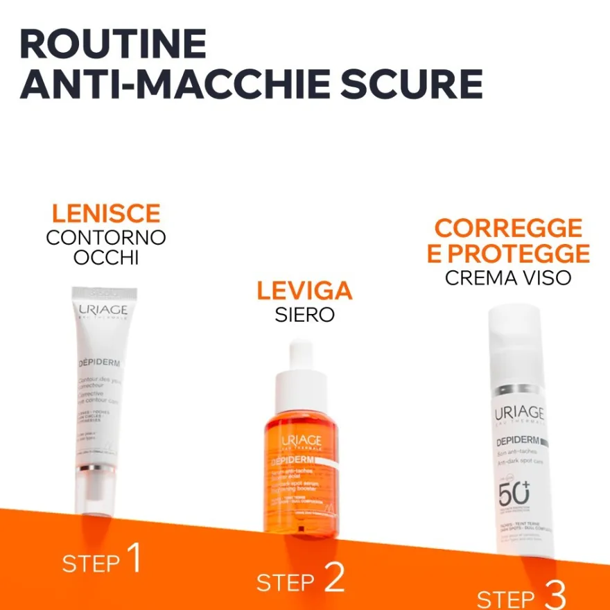 Uriage Depiderm Crema Giorno Anti Macchie Spf50+ Idratante E Protettiva Con Vitamina C 30ml