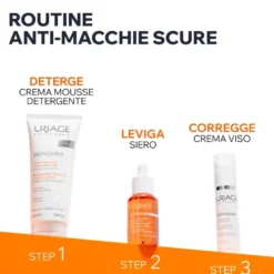 Uriage Depiderm Crema Mousse Detergente Illuminante Viso Anti Macchie Con Niacinamide 100ml