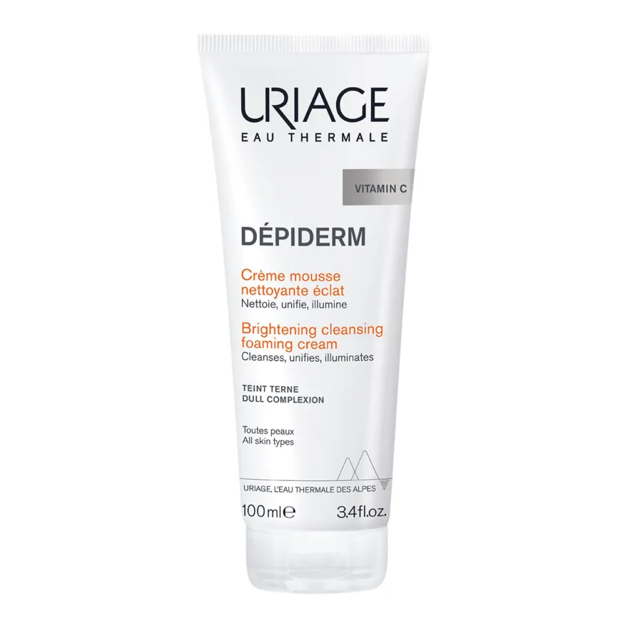 Uriage Depiderm Crema Mousse Detergente Illuminante Viso Anti Macchie Con Niacinamide 100ml