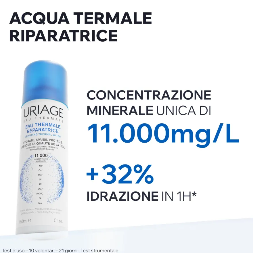 Uriage Eau Thermale Acqua Termale Riparatrice Spray Idratante Lenitivo Protettivo 2 confezioni da 50ml