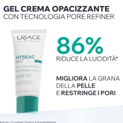 Uriage Hyseac Mat Crema Gel Opacizzante 40ml