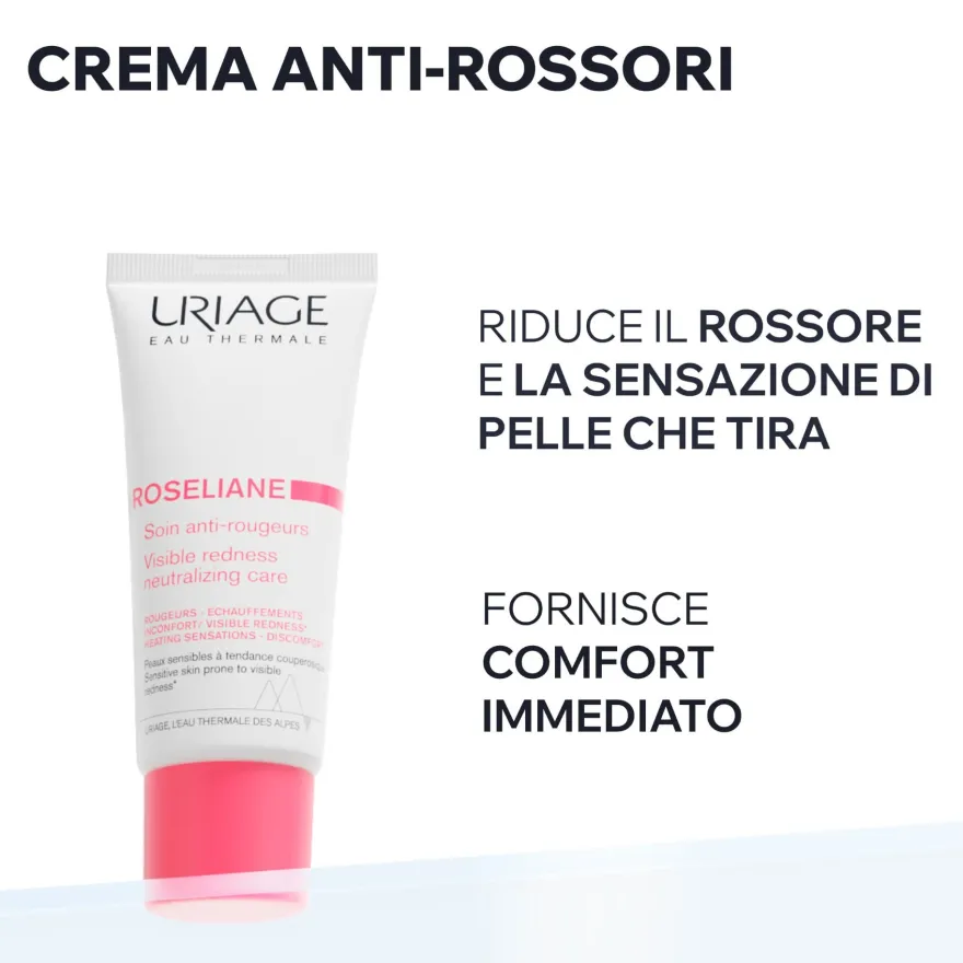 Uriage Roseliane crema anti-rossori pelle sensibile bipacco 2x40ml