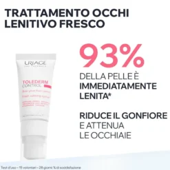 Uriage Tolederm Control Contorno Occhi Fresco Lenitivo Pelle Intollerante Allergica Idrata 15ml
