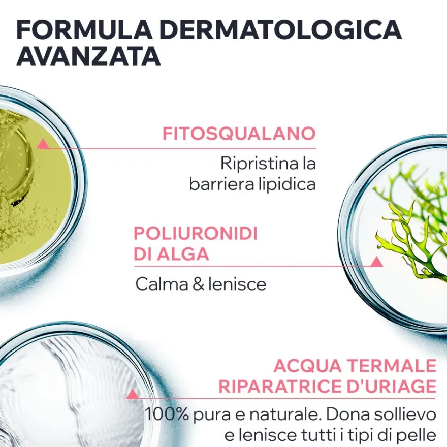 Uriage Tolederm Control Crema Leggera Lenitiva Viso Pelle Intollerante Secca Allergica Idrata 40ml