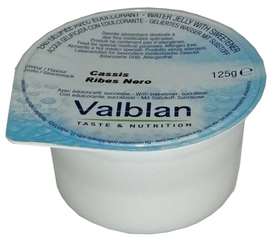 Valblan Acqua Gelificata Edulcorata Ribes Nero 125g