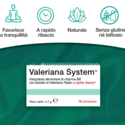 Valeriana System Integratore Sonno 70 Compresse