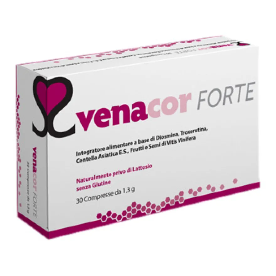 Venacor Forte Integratore Benessere Circolo Venoso 30 Compresse