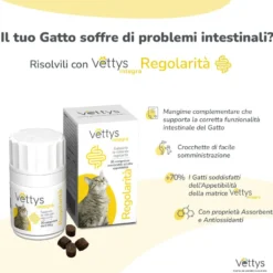 Vettys Integra Regolarità Gatto 30 Compresse Masticabili