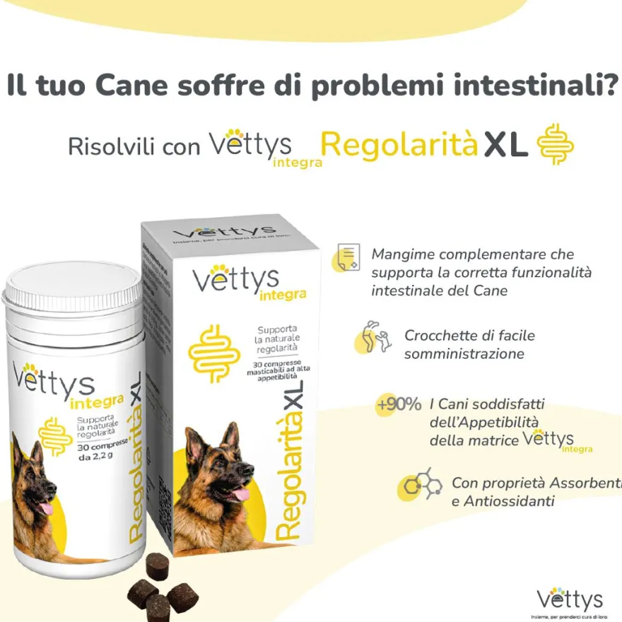 Vettys Integra Regolarità Xl Cane 30 Compresse Masticabili