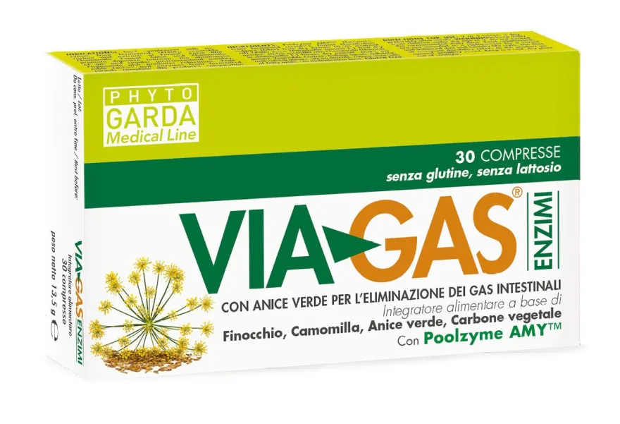 Viagas Enzimi Integratore Salute Intestinale 30 Compresse