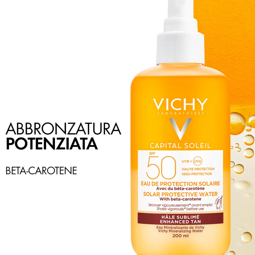 Vichy Capital Soleil Acqua Solare Protettiva Abbronzatura Intensa Spf50 200ml