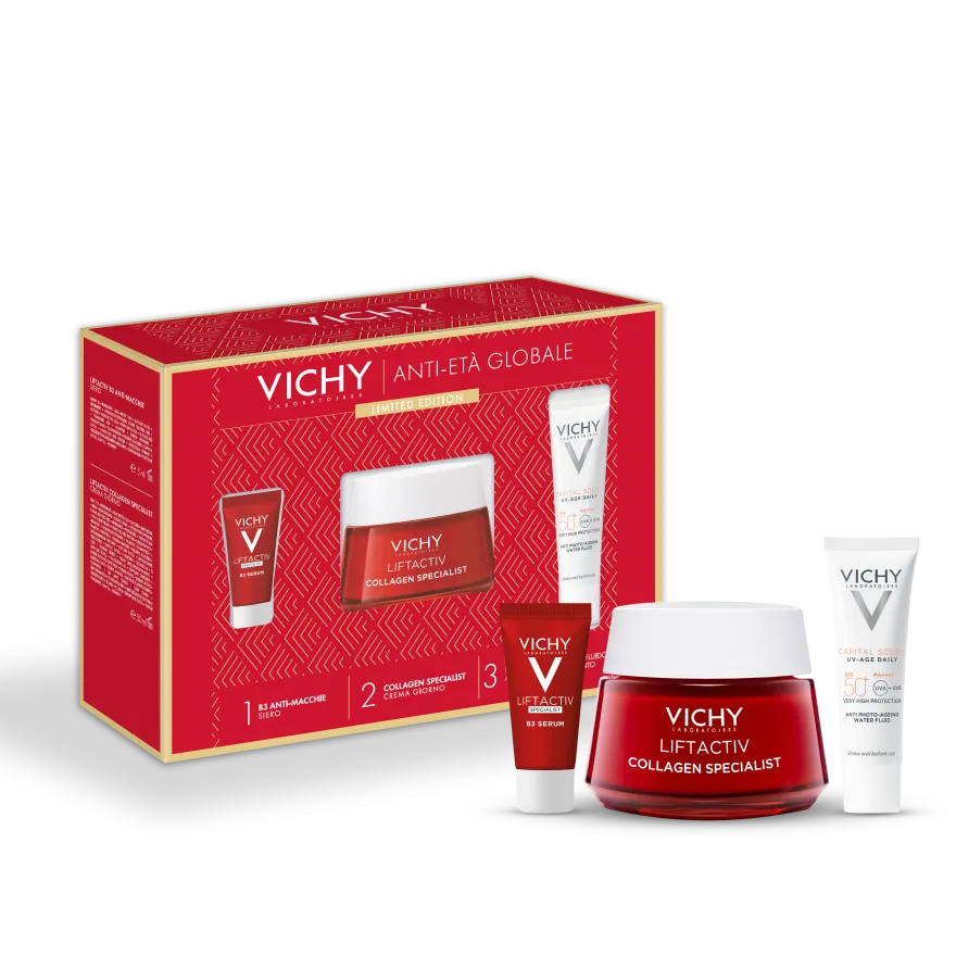 Vichy Cofanetto Antietà Globale B3 Siero Antimacchie 5ml + Crema Giorno 50ml + Uv-age Daily Spf50+ 15ml