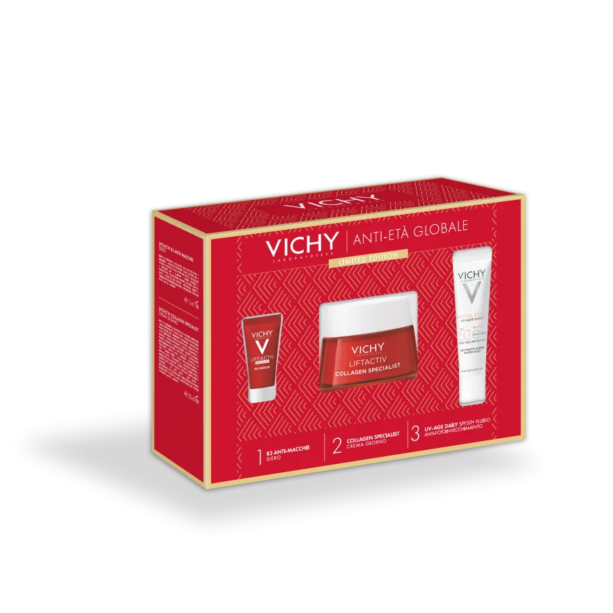 Vichy Cofanetto Antietà Globale B3 Siero Antimacchie 5ml + Crema Giorno 50ml + Uv-age Daily Spf50+ 15ml