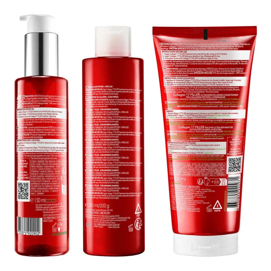 Vichy Dercos Collagen 17 Filler Balsamo Ultra Riparatore 200ml