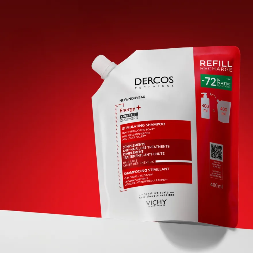 Vichy Dercos Shampoo Energizzante Complemento Anti-caduta Capelli Da Normali A Grassi 390ml