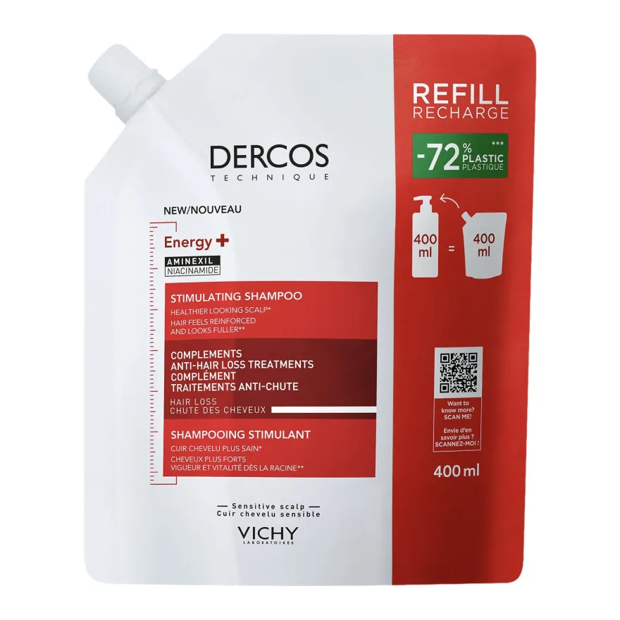 Vichy Dercos Shampoo Energizzante Complemento Anti-caduta Capelli Da Normali A Grassi 390ml
