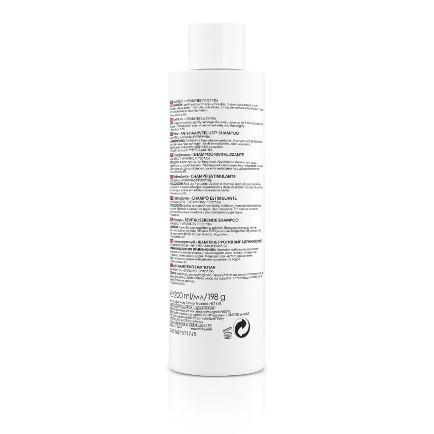 Vichy Dercos Shampoo Stimolante Energy+ Trattamento Complementare Anti-caduta 200ml