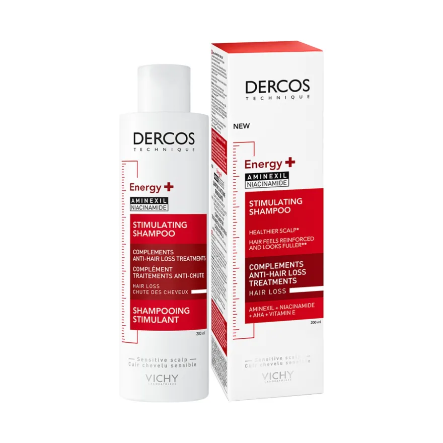 Vichy Dercos Shampoo Stimolante Energy+ Trattamento Complementare Anti-caduta 200ml